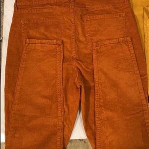 Old Navy burnt orange skinny cords